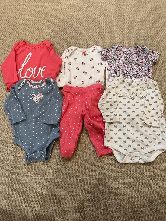 Cherokee Other - Baby Girl Outfit Bundle 3 Months 6pc Carter’s Sets Tops Everyday Clothes